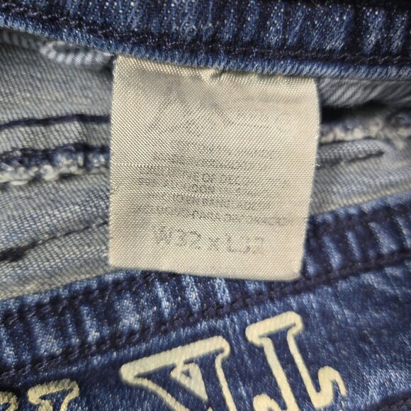 TK Axel Slim Bootcut Jeans Men’s 32x32 Blue Double Back‎ Pockets Stretch Denim - Picture 6 of 13